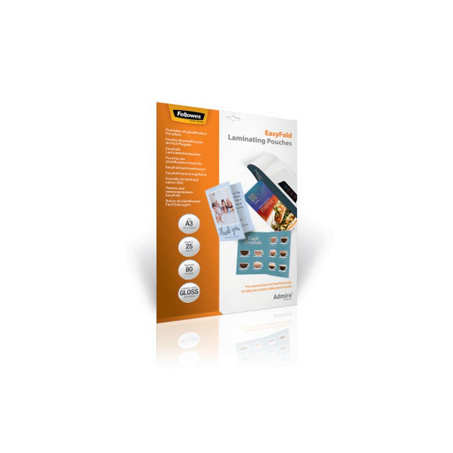 Fellowes  FELLOWES Laminiertasche A3 5602001 glanz, 80my 25 Stk. 