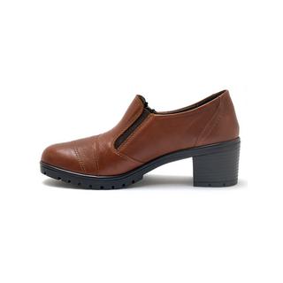 Pédiconfort  mocassins zippés à petit talon 