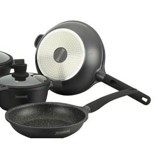 Royalty Line Set di pentole, marmo - 14 parti - nero  