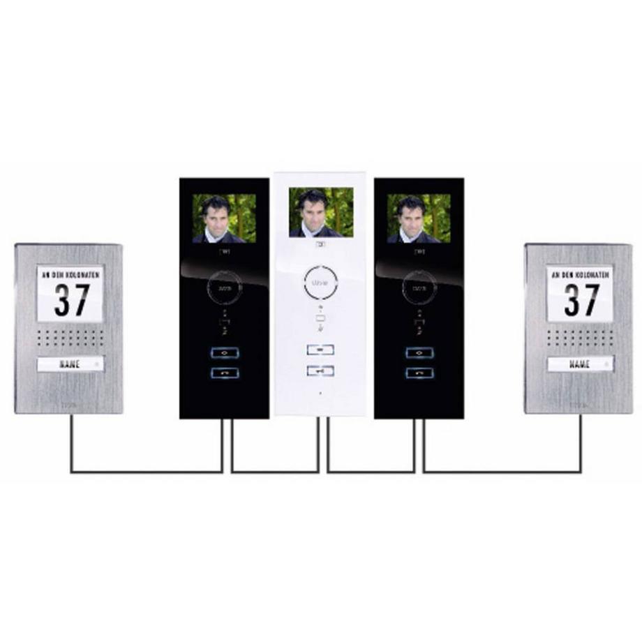 m-e modern-electronics  1 Familienhaus-Video-Türsprechanlagen-Set 