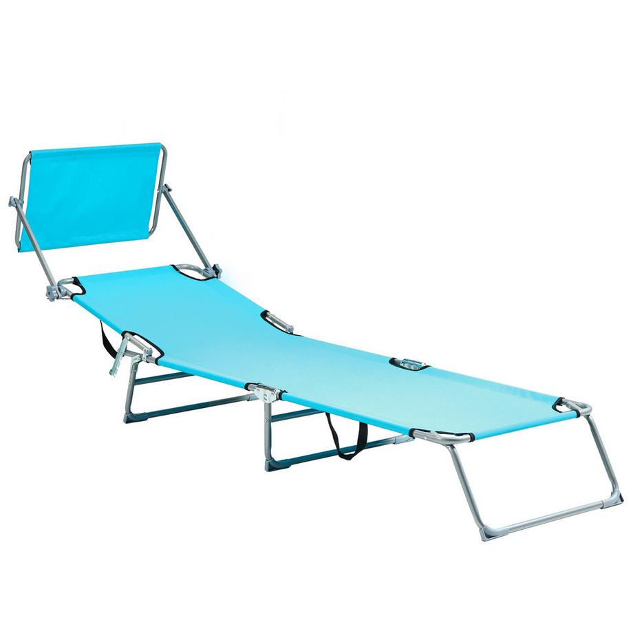 Beliani Sonnenliege aus Stahl  FOLIGNO  