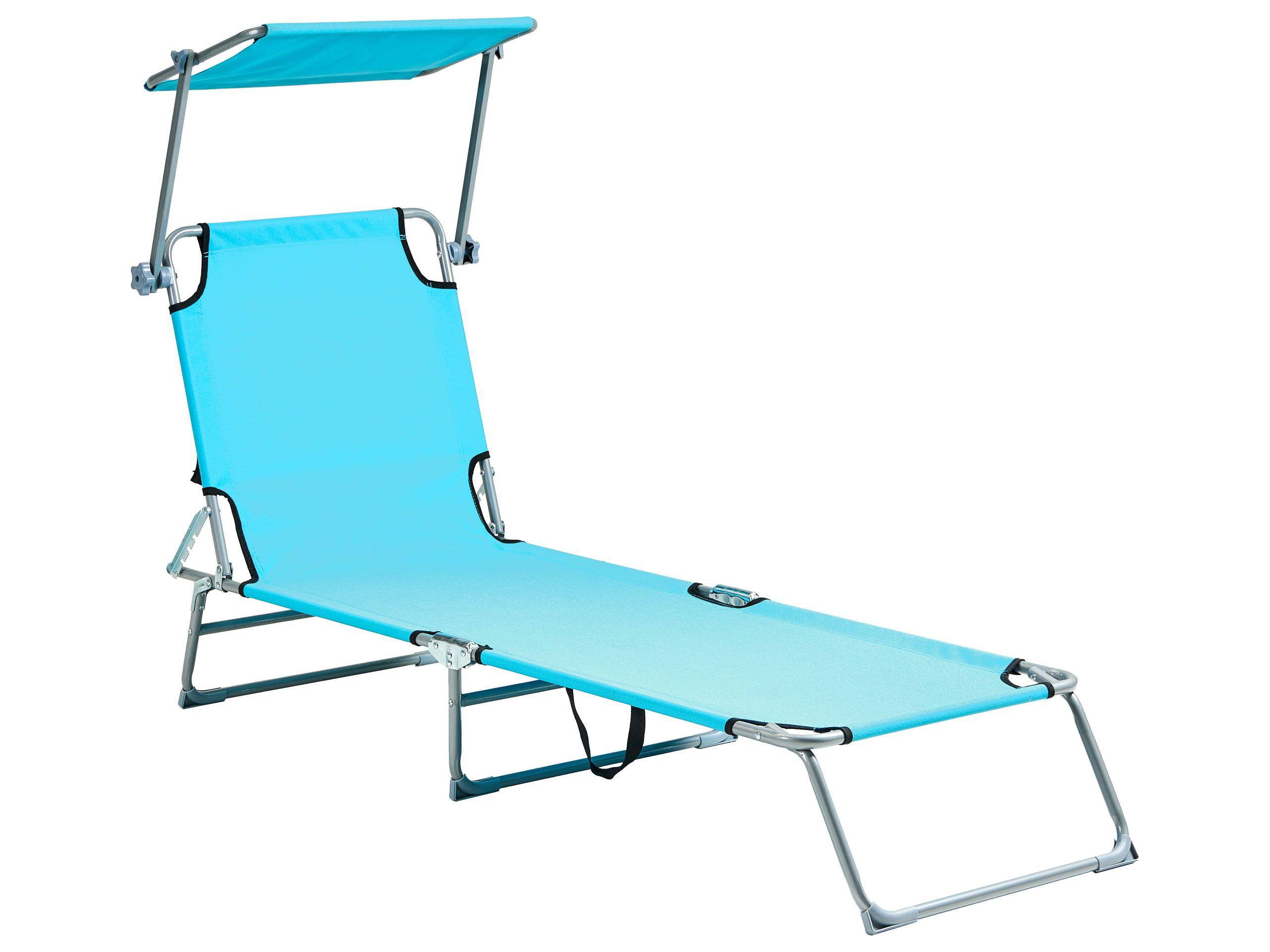 Beliani Lettino Prendisole en Acciaio Moderno FOLIGNO  