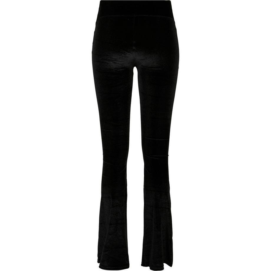 URBAN CLASSICS High Waist Velvet Bootcut Leggings  