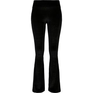 URBAN CLASSICS High Waist Velvet Bootcut Leggings  