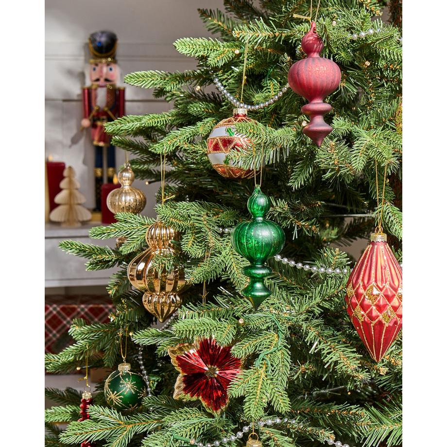 Beliani Lot de 70 boules en Verre Glamour TWINKLE  