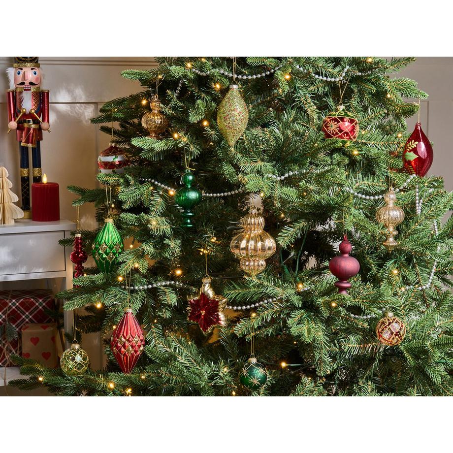 Beliani Lot de 70 boules en Verre Glamour TWINKLE  