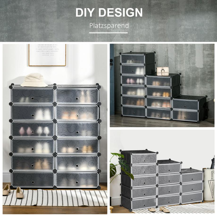 HOMCOM DIY Schuhschrank  