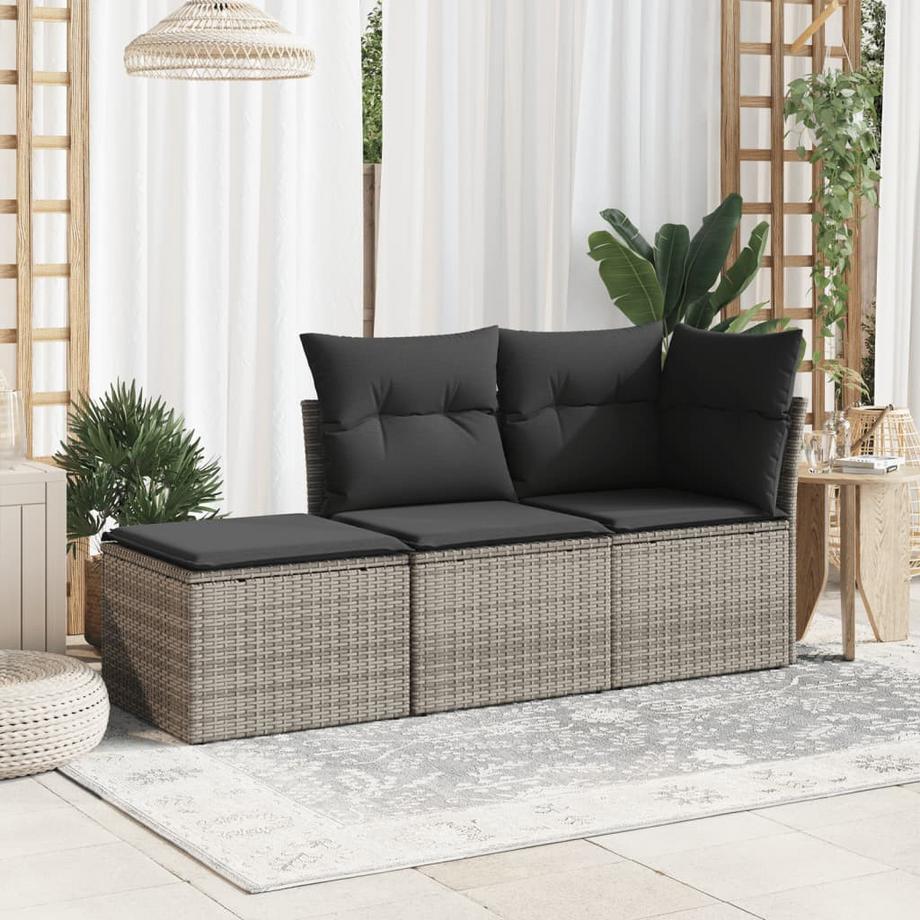 VidaXL  Gartenhocker poly-rattan 