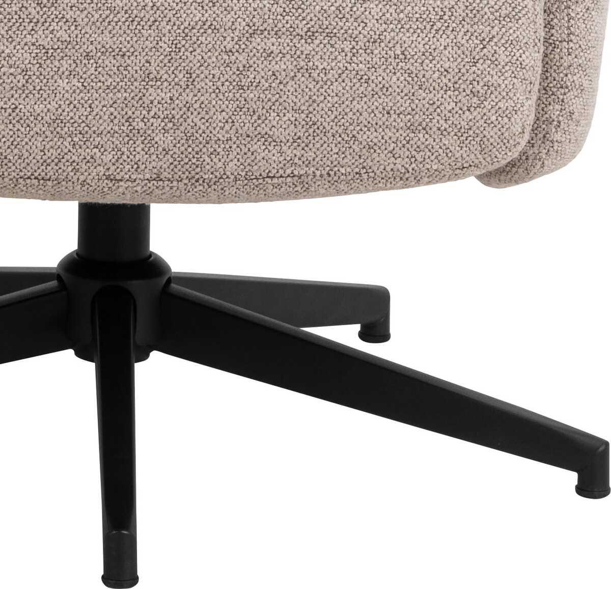 mutoni Reclinabile con sgabello Davio beige  