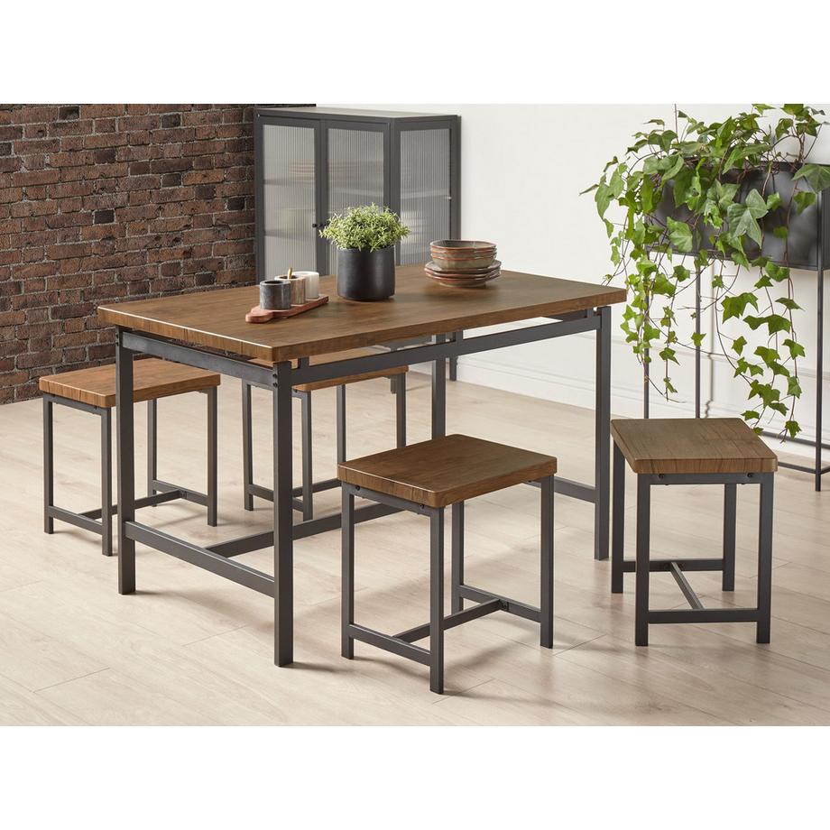 Beliani Ensemble pour salle à manger en MDF Industriel ARLINGTON  