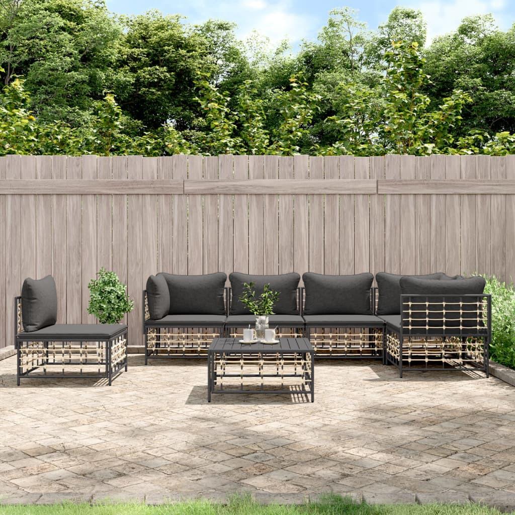 VidaXL Garten lounge set poly-rattan  