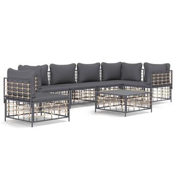 Garten lounge set poly-rattan