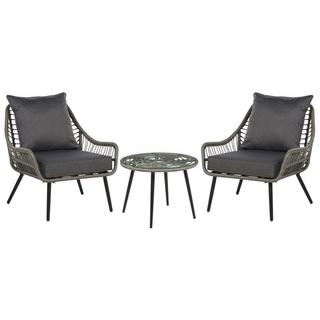 Beliani Bistro Set aus PE Rattan Boho LAURETO  