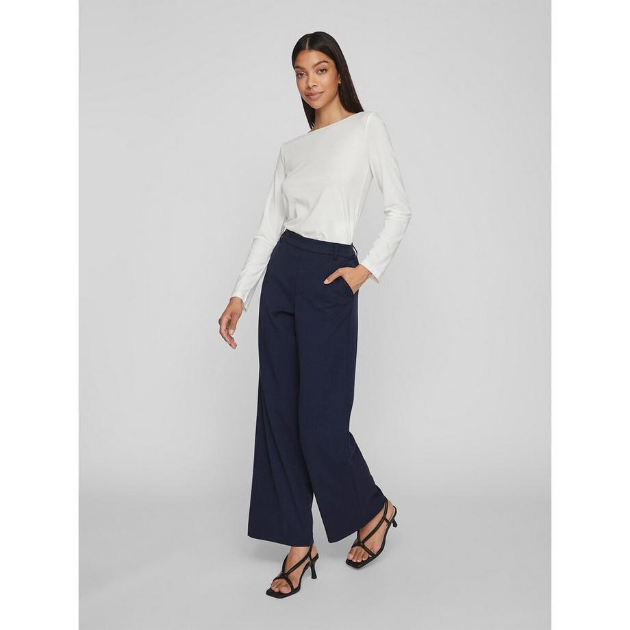 VILA Pantalon Large Taille Haute  