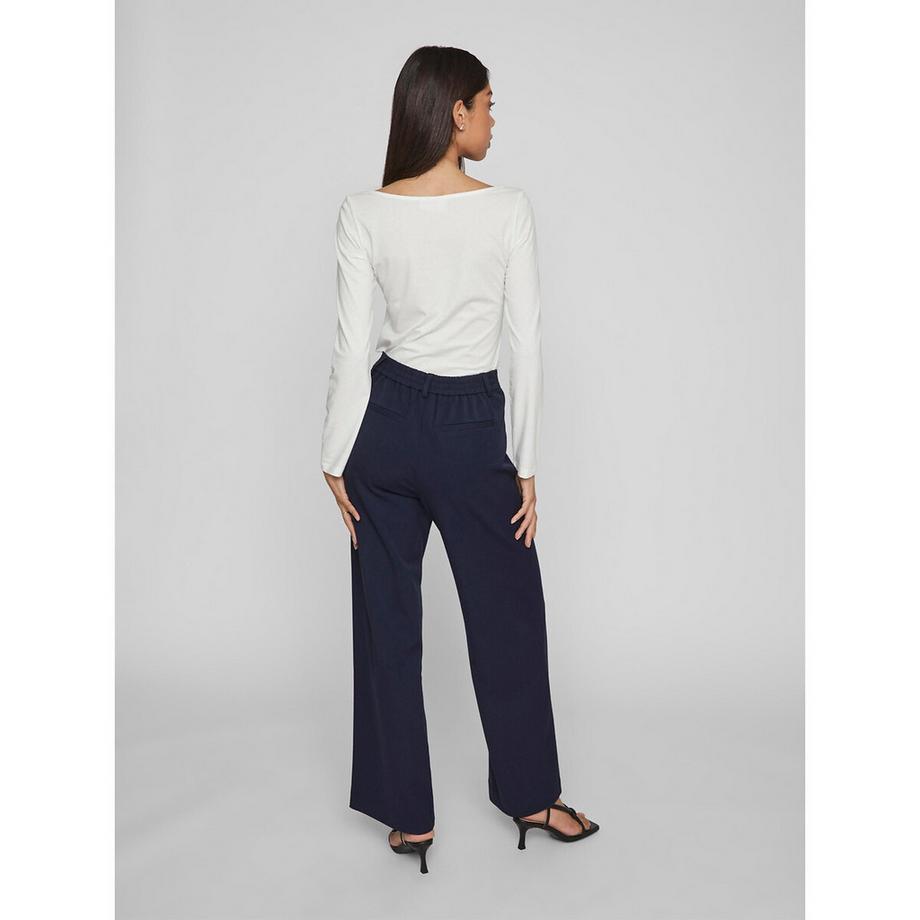 VILA Pantalon Large Taille Haute  