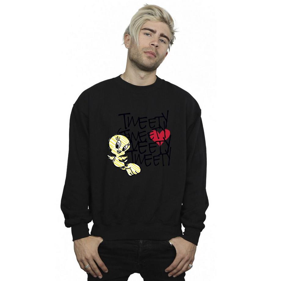 LOONEY TUNES Tweety Bird Grafik Print Sweatshirt  