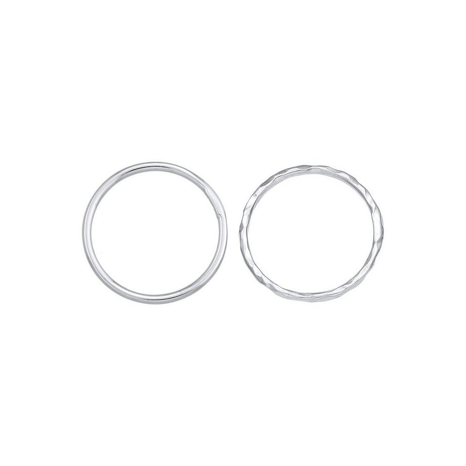 Elli  Bague Elli Ring Stapelringe Stacking Bandring 2Er Set 925 Silber 