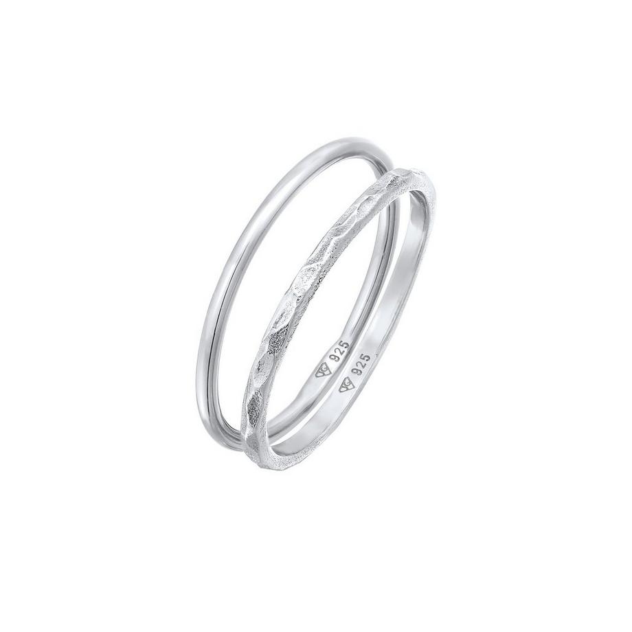 Elli  Bague Elli Ring Stapelringe Stacking Bandring 2Er Set 925 Silber 