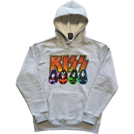 KISS Band Print Felpa con cappuccio  