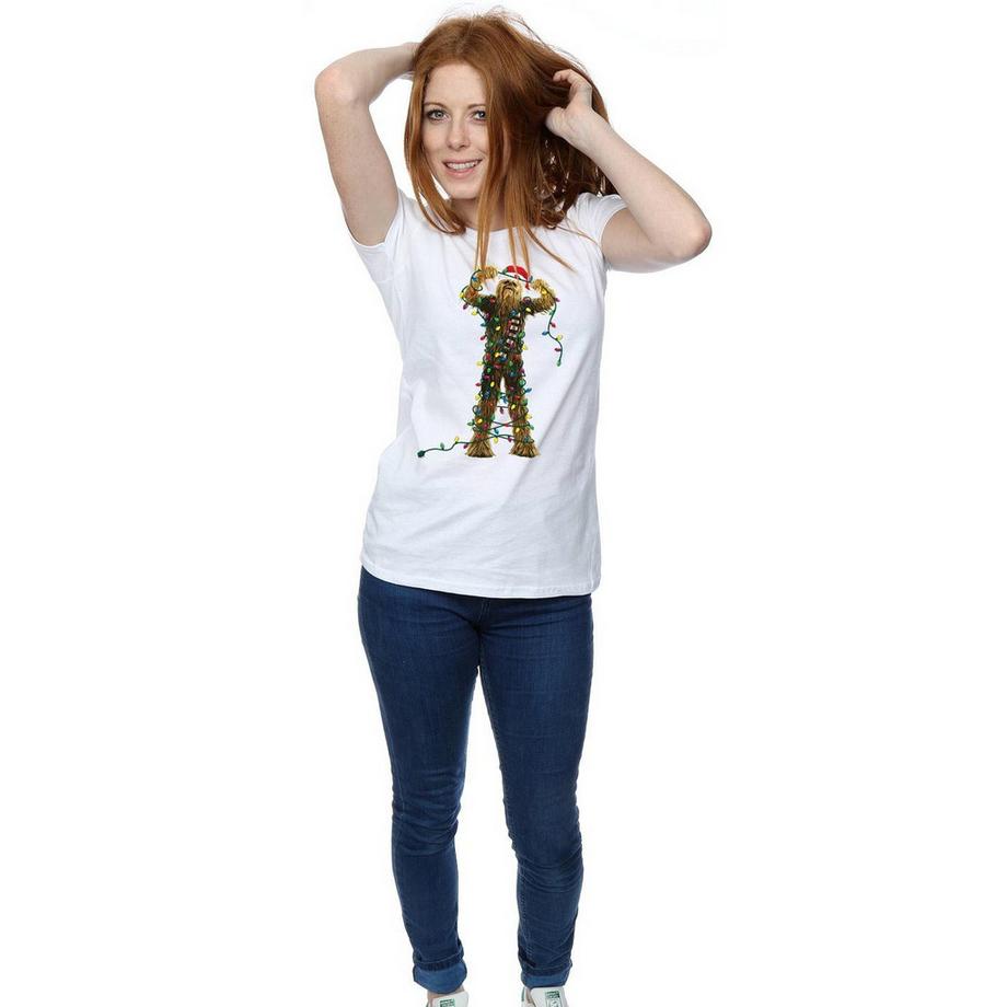 STAR WARS Star Wars Chewbacca Weihnachtsbeleuchtung T-Shirt  