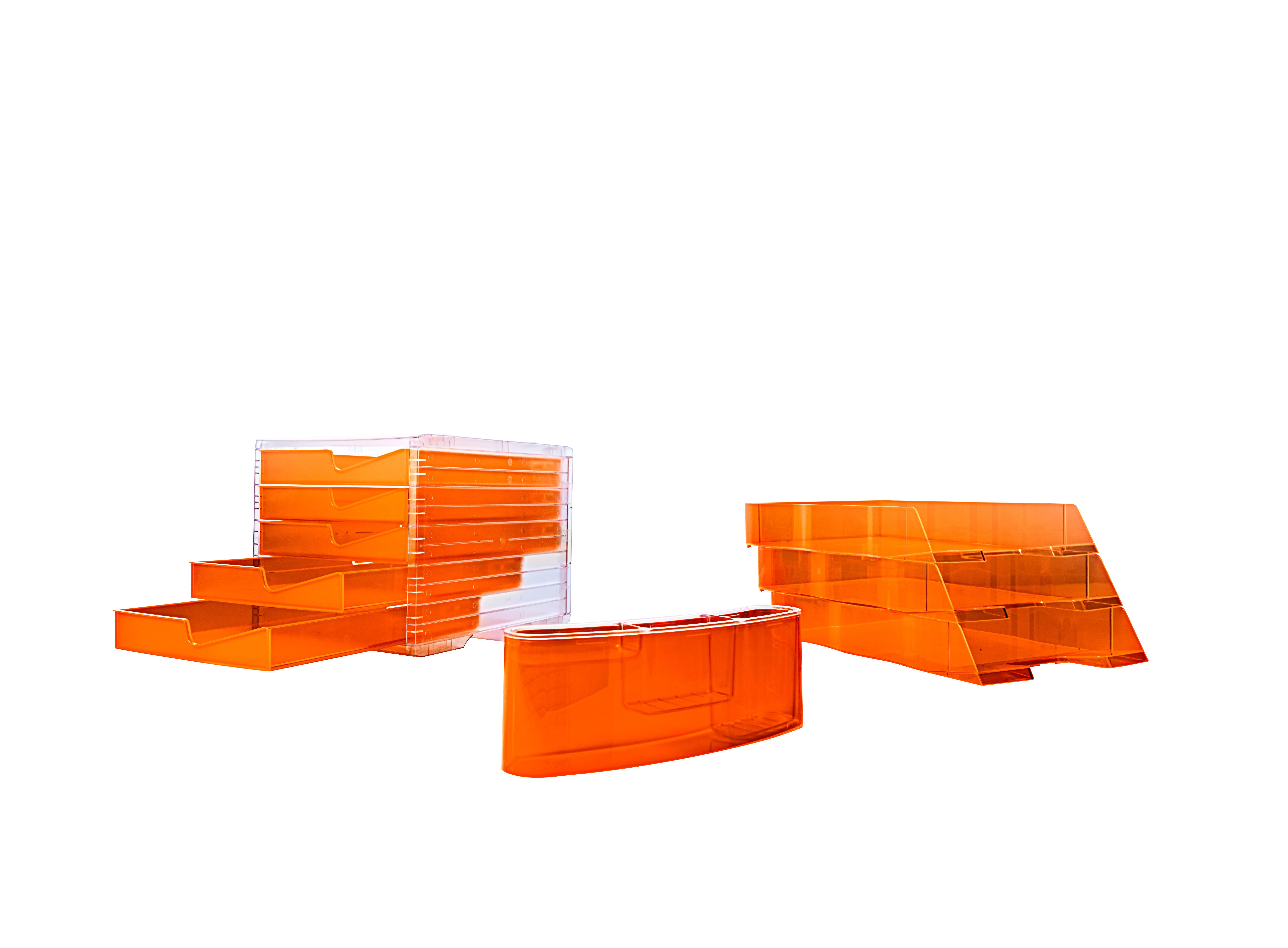 Styro styropen desk tidy NEONline, neon-orange  