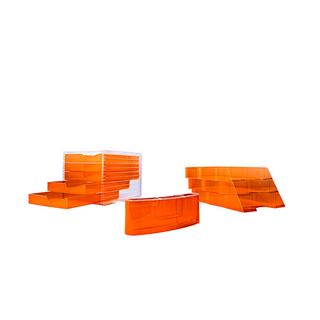 Styro styropen desk tidy NEONline, neon-orange  
