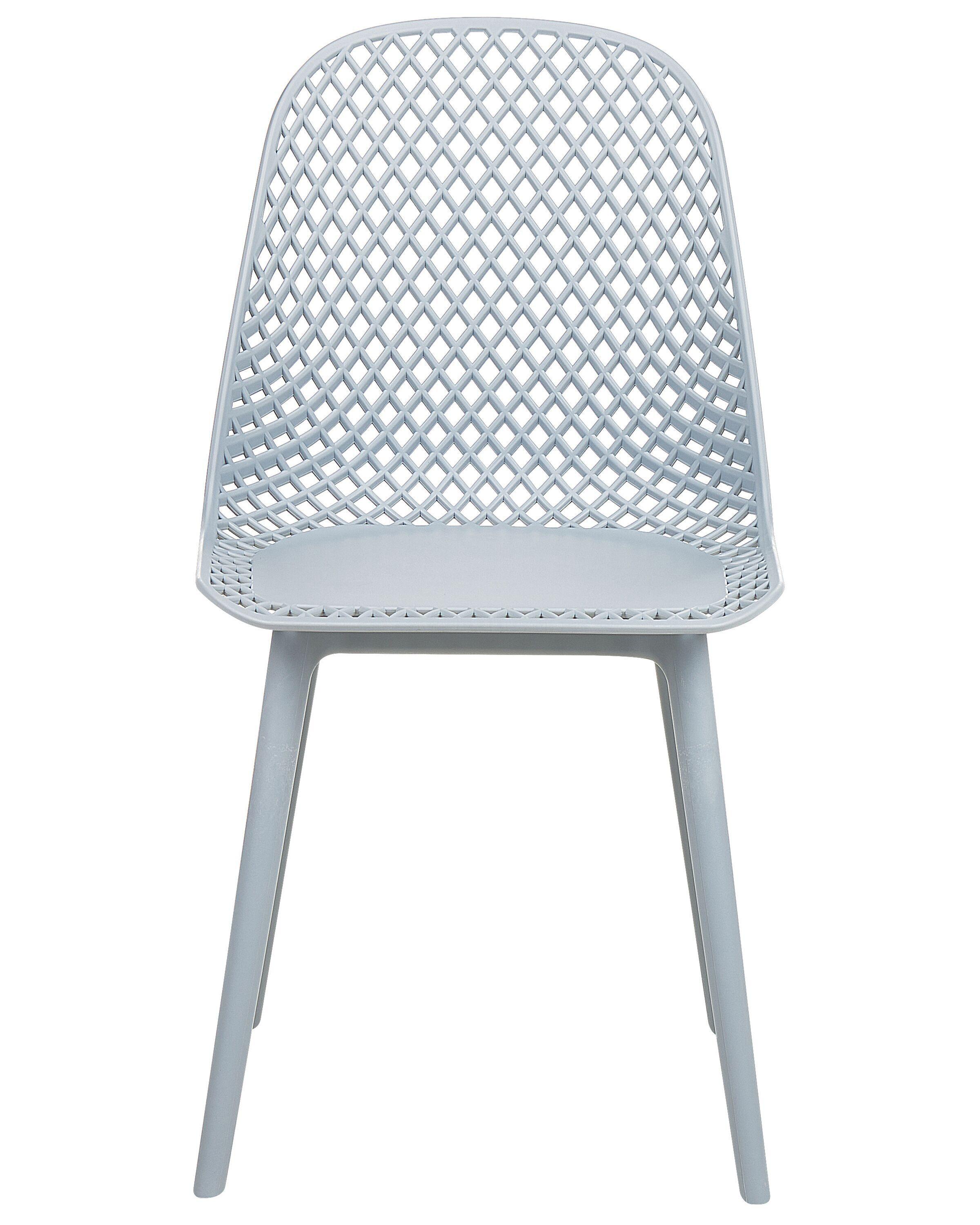 Beliani Esszimmerstuhl 4er Set aus Kunststoff Modern EMORY  