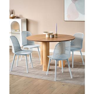 Beliani Esszimmerstuhl 4er Set aus Kunststoff Modern EMORY  