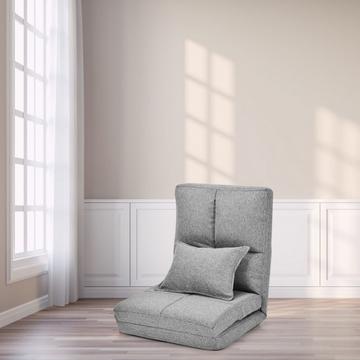 Sedia da terra regolabile Divano da terra pieghevole con morbido cuscino Sedia da terra