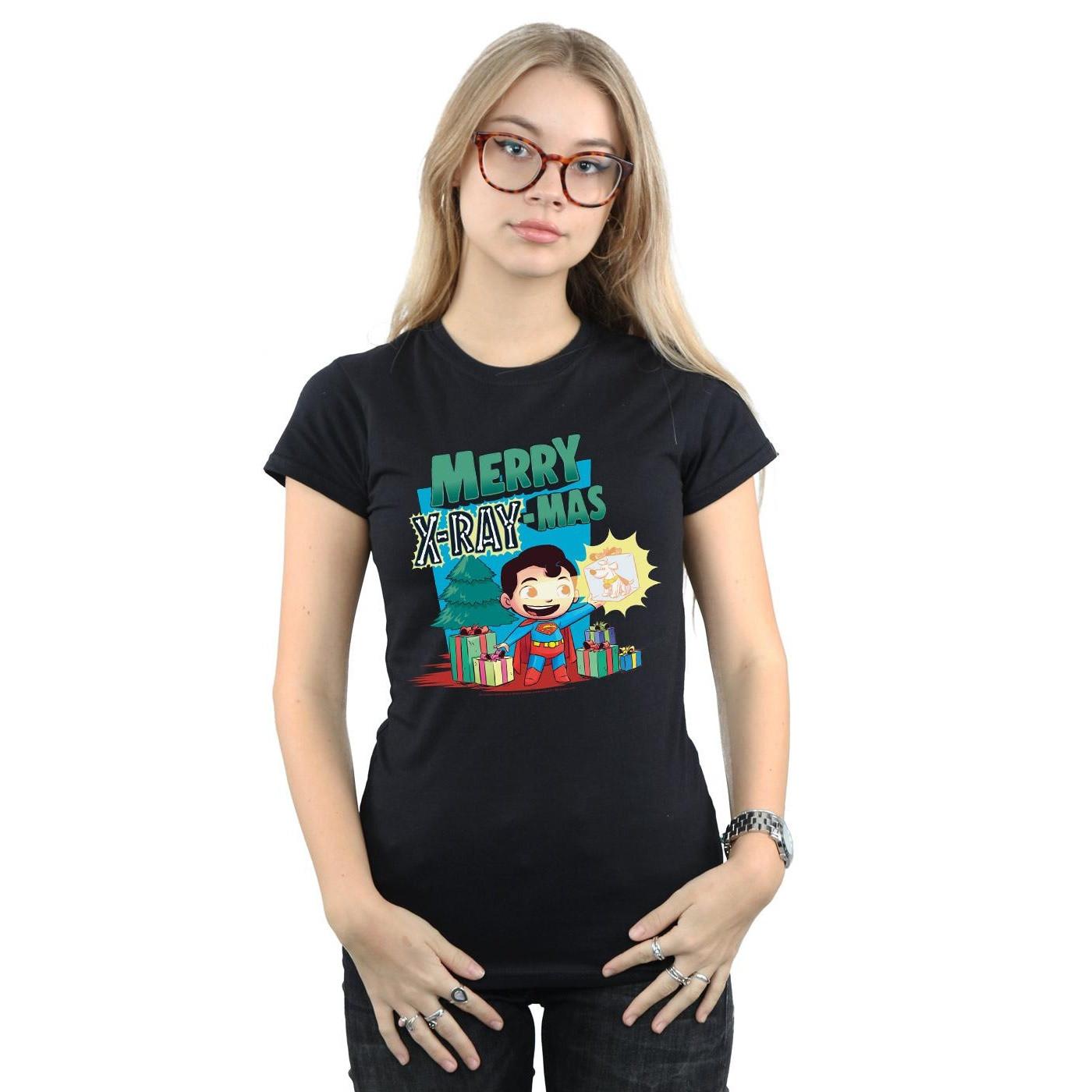 DC COMICS  Tshirt SUPER FRIENDS MERRY XRAYMAS 