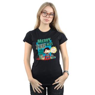 DC COMICS  Tshirt SUPER FRIENDS MERRY XRAYMAS 