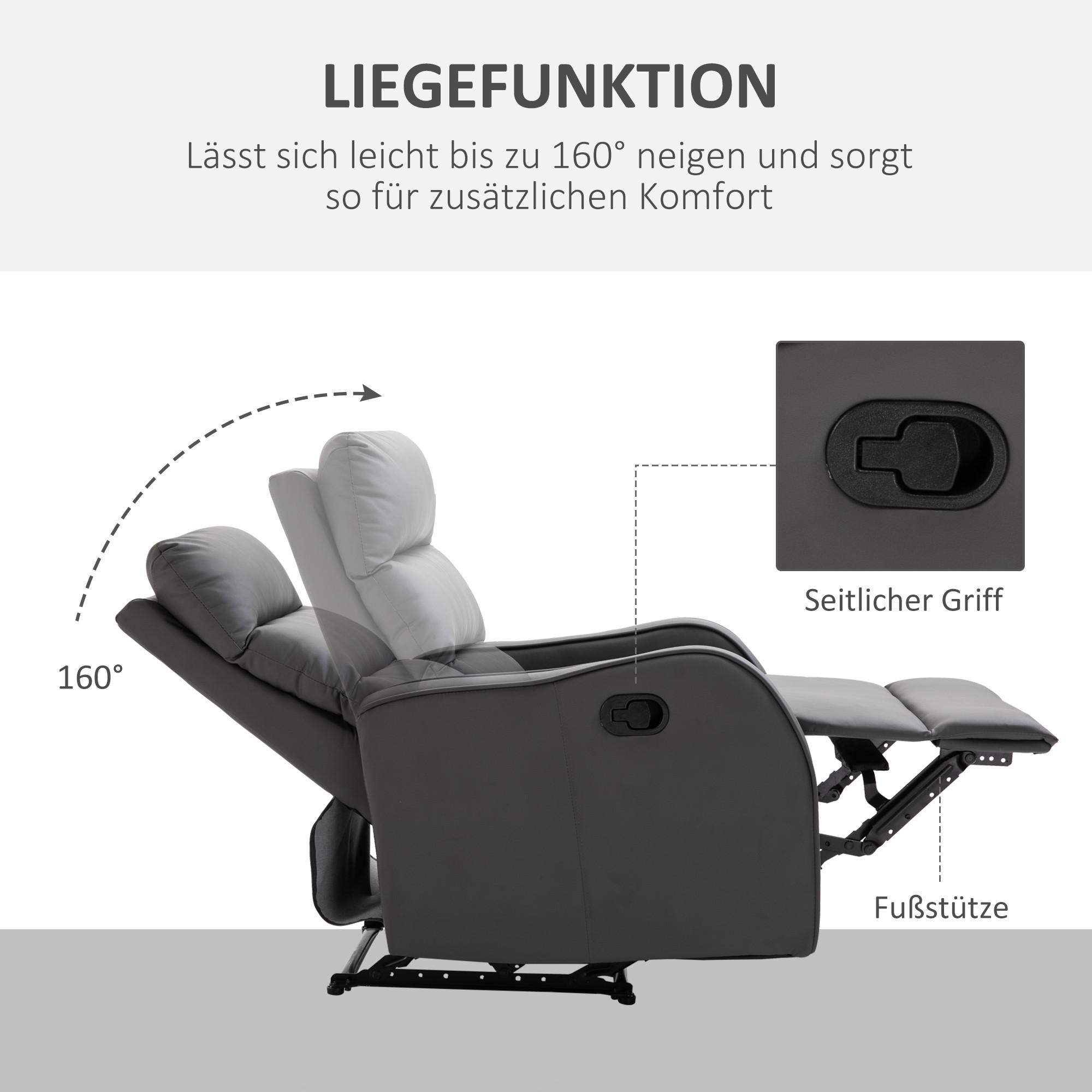 HOMCOM Fauteuil de relaxation  