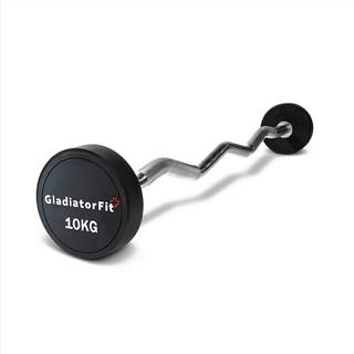 GladiatorFit  Long Curl Hantel aus Gummi 