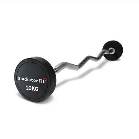GladiatorFit  Long Curl Hantel aus Gummi 