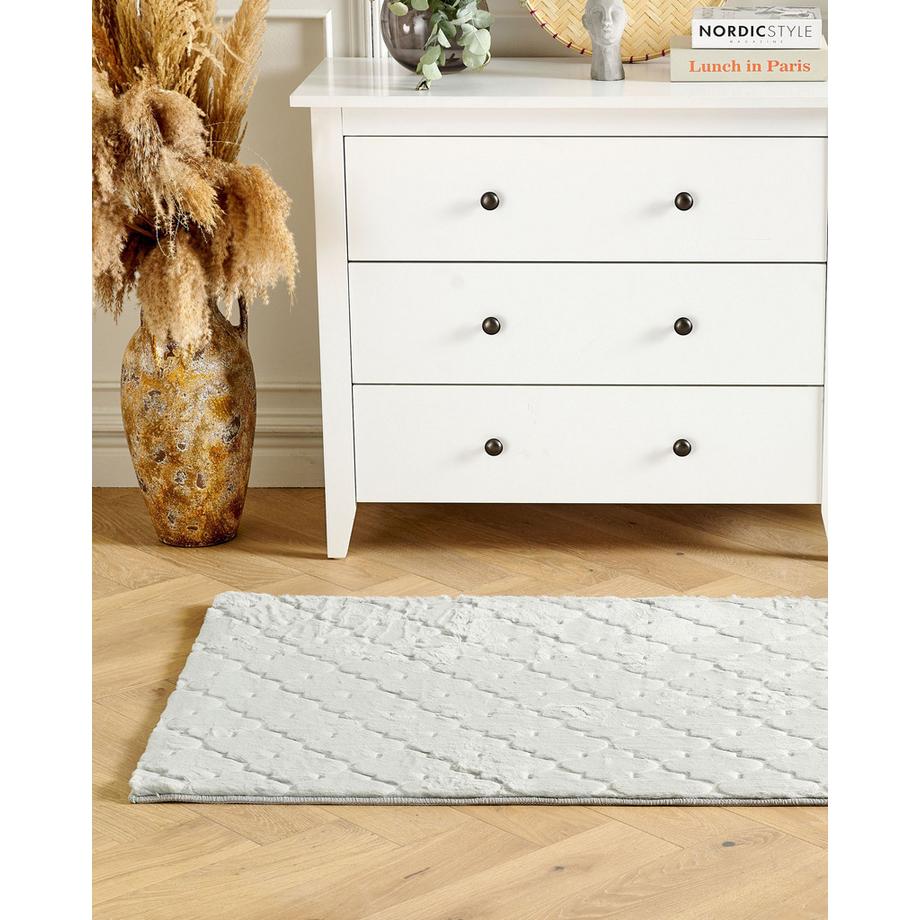 Beliani Kunstfellteppich aus Polyester Modern GHARO  