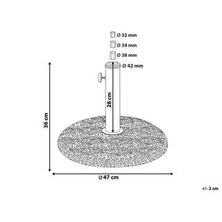 Beliani Socle de parasol en Béton CEVO  