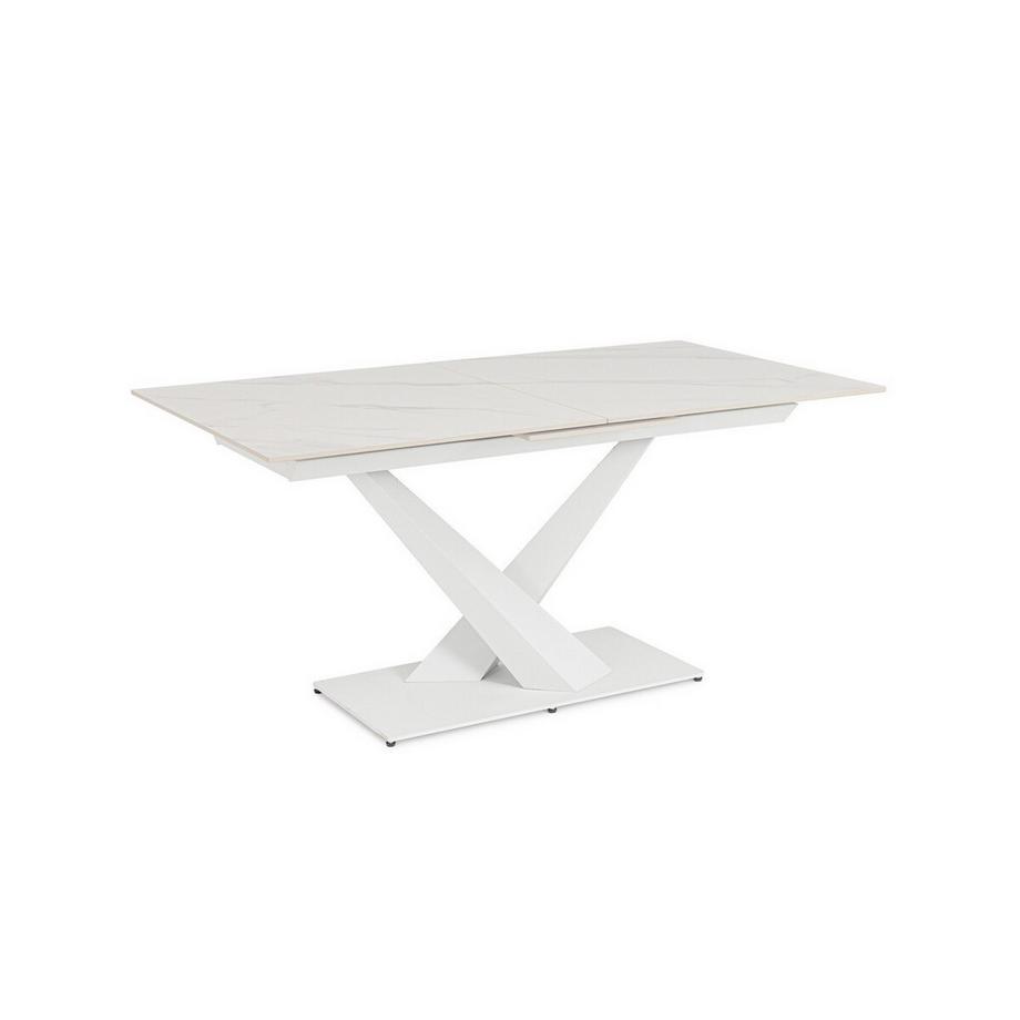 mutoni Ausziehtisch Johannes weiss 160-200x90  