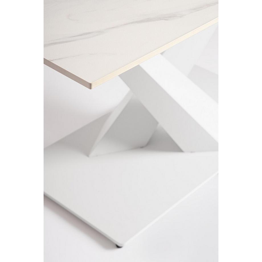 mutoni Ausziehtisch Johannes weiss 160-200x90  