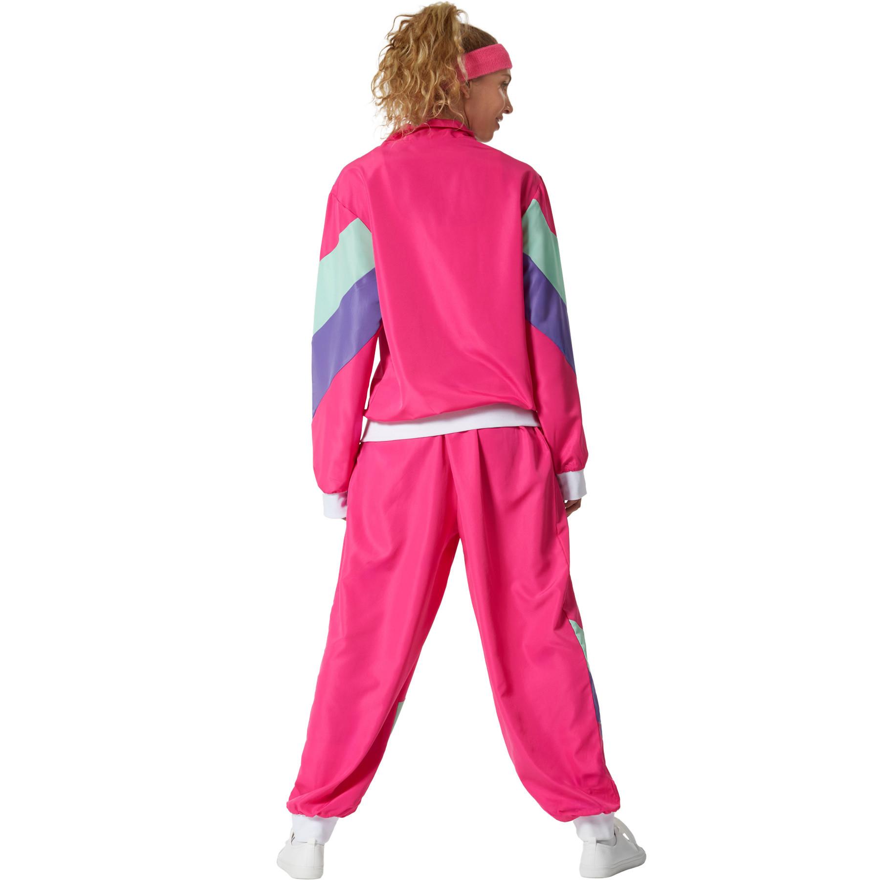 Tectake  Costume da donna retro anni '80,'90 tuta da jogging 