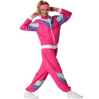 Tectake  Costume da donna retro anni '80,'90 tuta da jogging 