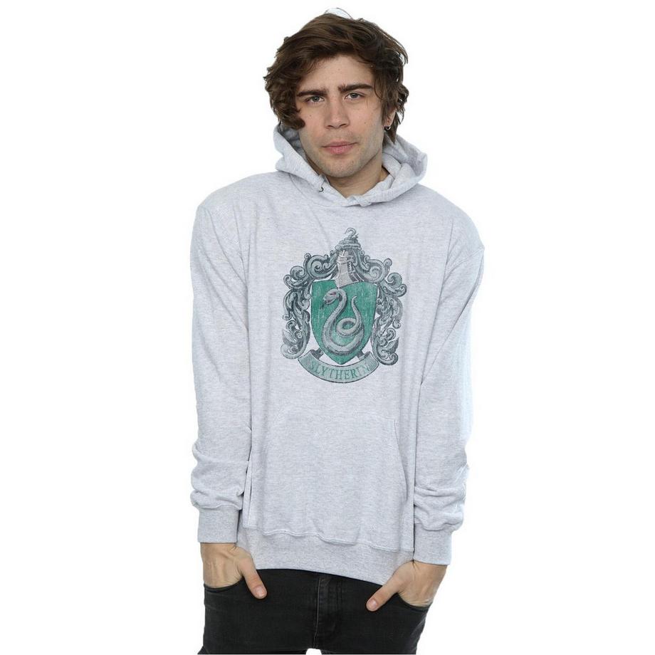 HARRY-POTTER Serpeverde Stemma Felpa con Cappuccio  