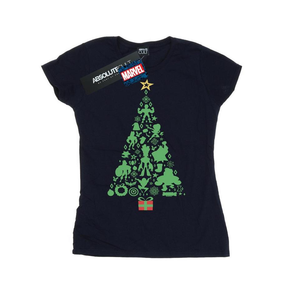 MARVEL Avengers T-shirt Albero di Natale Maniche Corte  