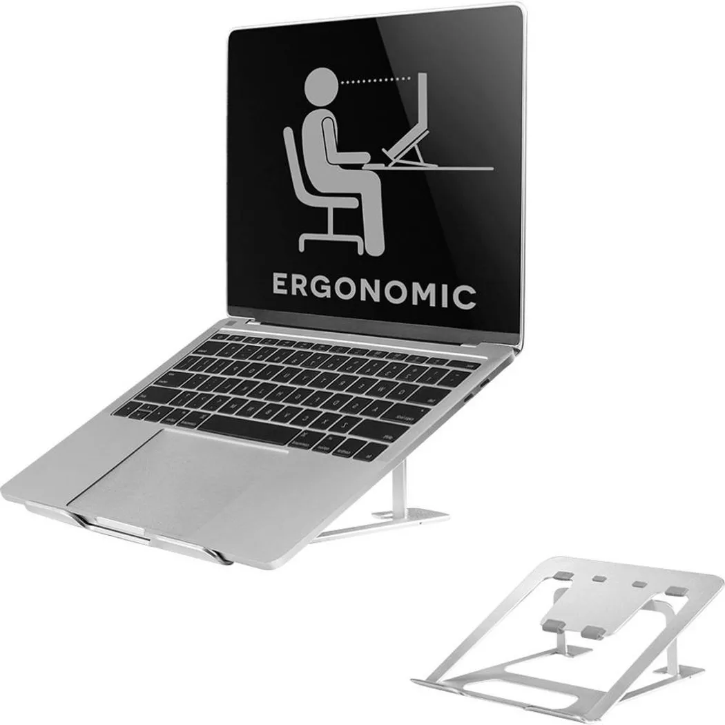 Neomounts NSLS085SILVER Support pour ordinateur portable 10-17" - pliable - compact - universel