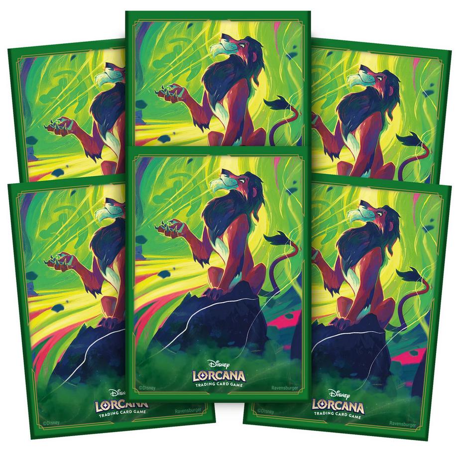 Ravensburger  Disney Lorcana 6: Azurite Sea - Kartenhüllen "Scar" (65 Sleeves) 