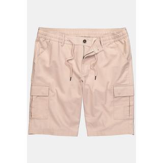 JP1880 Leinenoptik Bermuda Cargotaschen Elastikbund Navy  