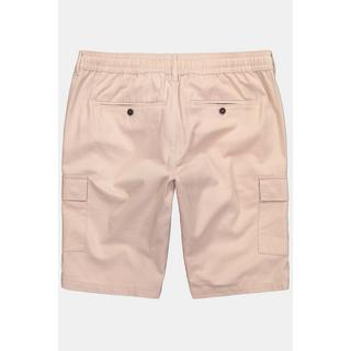 JP1880 Leinenoptik Bermuda Cargotaschen Elastikbund Navy  