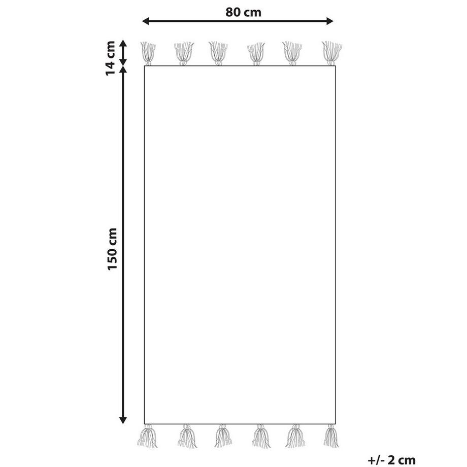 Beliani Kinderteppich aus Baumwolle Boho CAVUS  