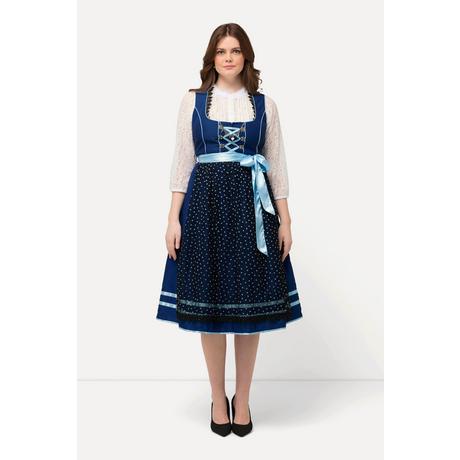 Ulla Popken Dirndl Cuori Catenina Decorativa Scollo Rettangolare  