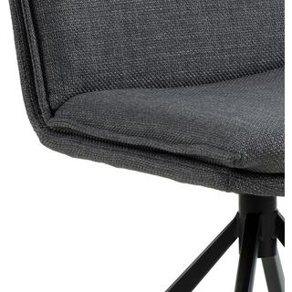 mutoni Chaise de salle à manger Fauna grise rotative (1 pièce)  