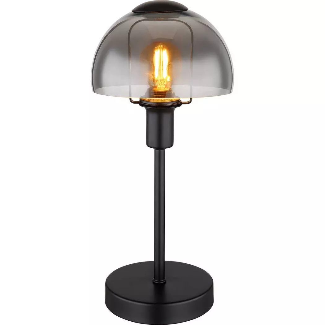 mutoni light – Tischleuchte Kokkini Metall rauchfarben 1xE14 32, One Size